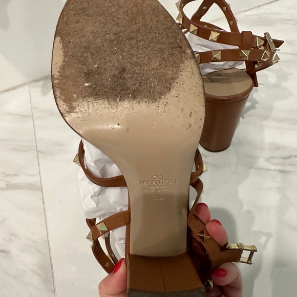 Valentino Studded Block Heels - Picture 2 of 5